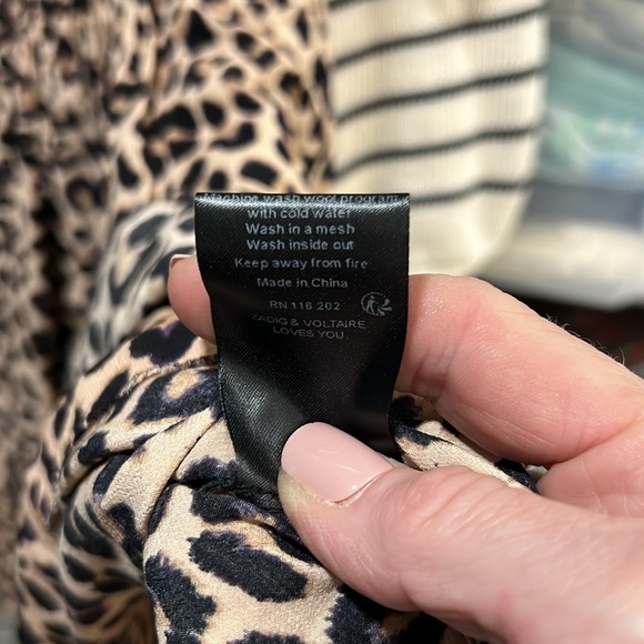 Zadig & Voltaire NWOT Rooka Leopard Print Mini Dress Size XS - Picture 10 of 14